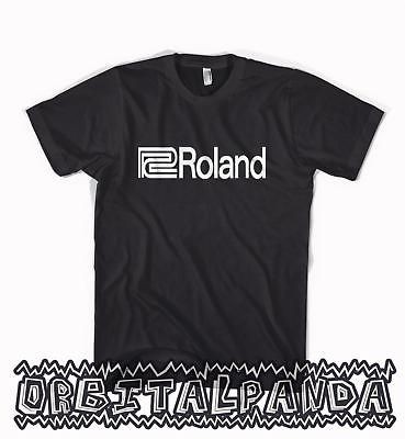 Roland T Shirt   Synth 303 808 909 V Drums D 50   Black