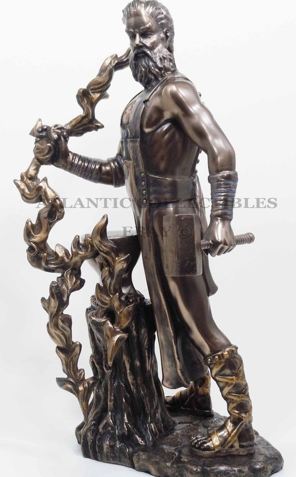 GREEK ROMAN BLACKSMITH TECHNOLOGY GOD HEPHAESTUS VULCAN STATUE 