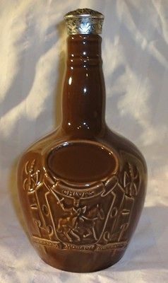 Spode Chivas Brothers Brown Liquor Bottle w/ Cork & Cap Scotland