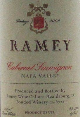   Cabernet Sauvignon Napa Valley, North Coast, Red Wine MAGNUM Calif