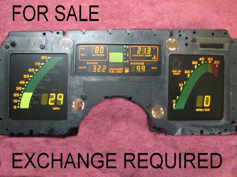   REBUILT 1988 C4 CORVETTE DIGITAL SPEEDOMETER GAUGE DASH CLUSTER PANEL