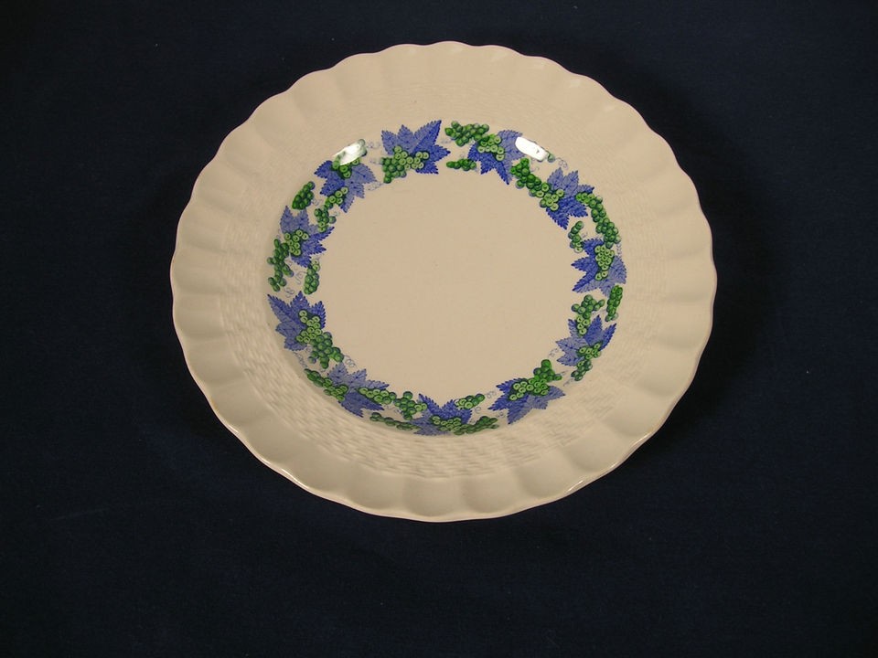 Spode Valencia China Blue/Green Salad Plates   7 1/2