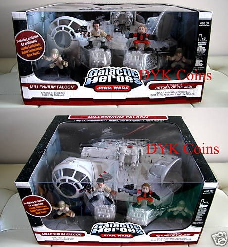 NEW STAR WARS GALACTIC HEROES MILLENNIUM FALCON ROTJ