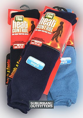 3pr LONG HOSE MENS 2.4 TOG ICONIC THERMAL HEAT CONTROL CALF HIGH SOCKS 