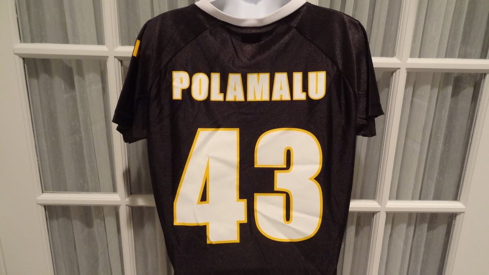 New NFL Womens Pittsburge Steelersw Troy Polamalu Dazzle Jersey 