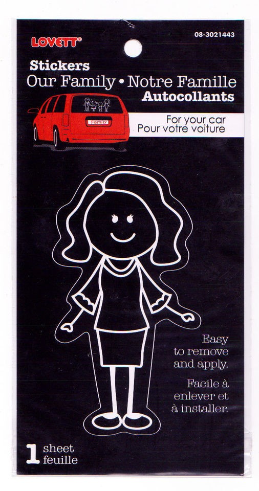 Car Decal, Our Family   Stick People   MOM   Vinyl Sticker