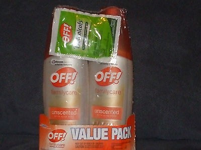 Value pack Off familyCare insect repellent IV   2   6 OZ. bottles with 