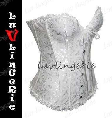 9819W Floral Brocade Moulin Rouge Bridal Corset Bustier 3XL