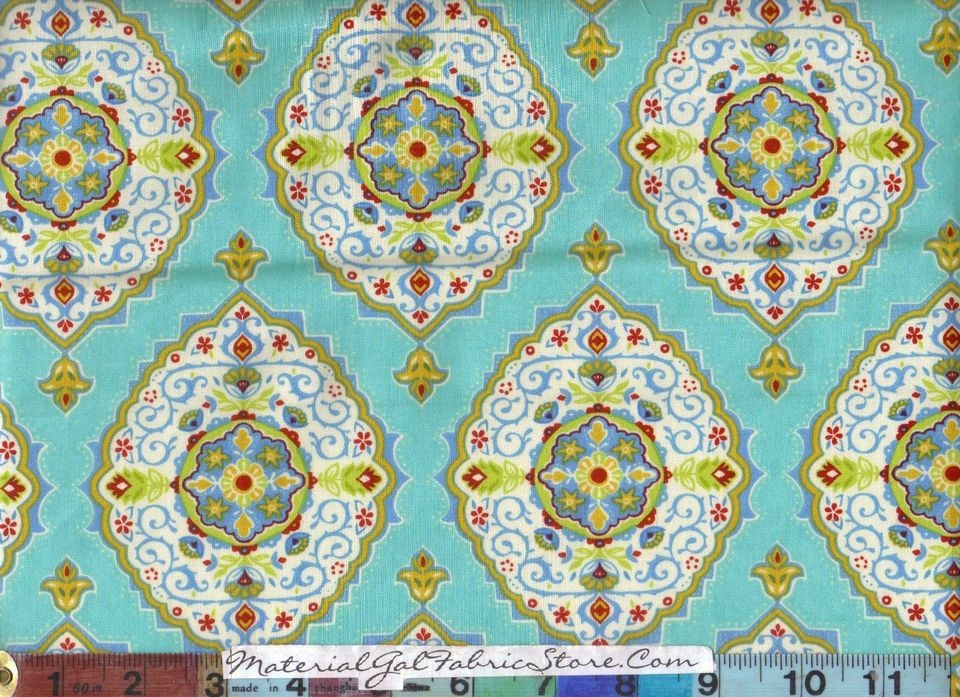 Moda Lily Ashbury Fabric ~ Tradewinds 454 13 South Pacific Turquoise 