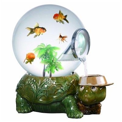 NEW 5 Gallon Funny Turtle Aquarium.Childrens Fish Habitat.LED.Falls 