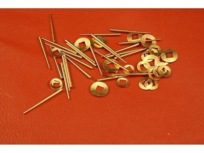 Clock Tapered pins and Sq Hole Hand Washers set of 25