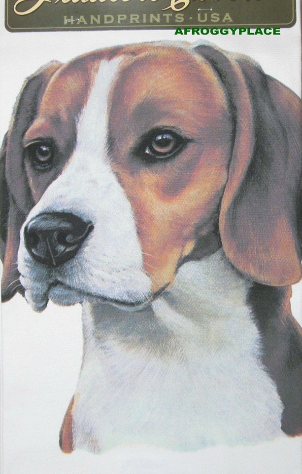   Elbow Beagle 100% Cotton Kitchen Tea Towel Pollyanna Pickering NEW