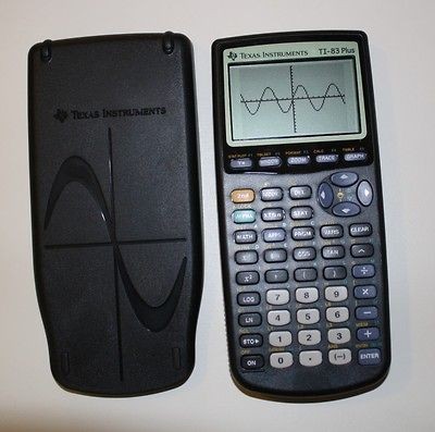 TEXAS INSTRUMENTS TI 83 PLUS GRAPHIC CALCULATOR TI 83+ MATH SCHOOL 