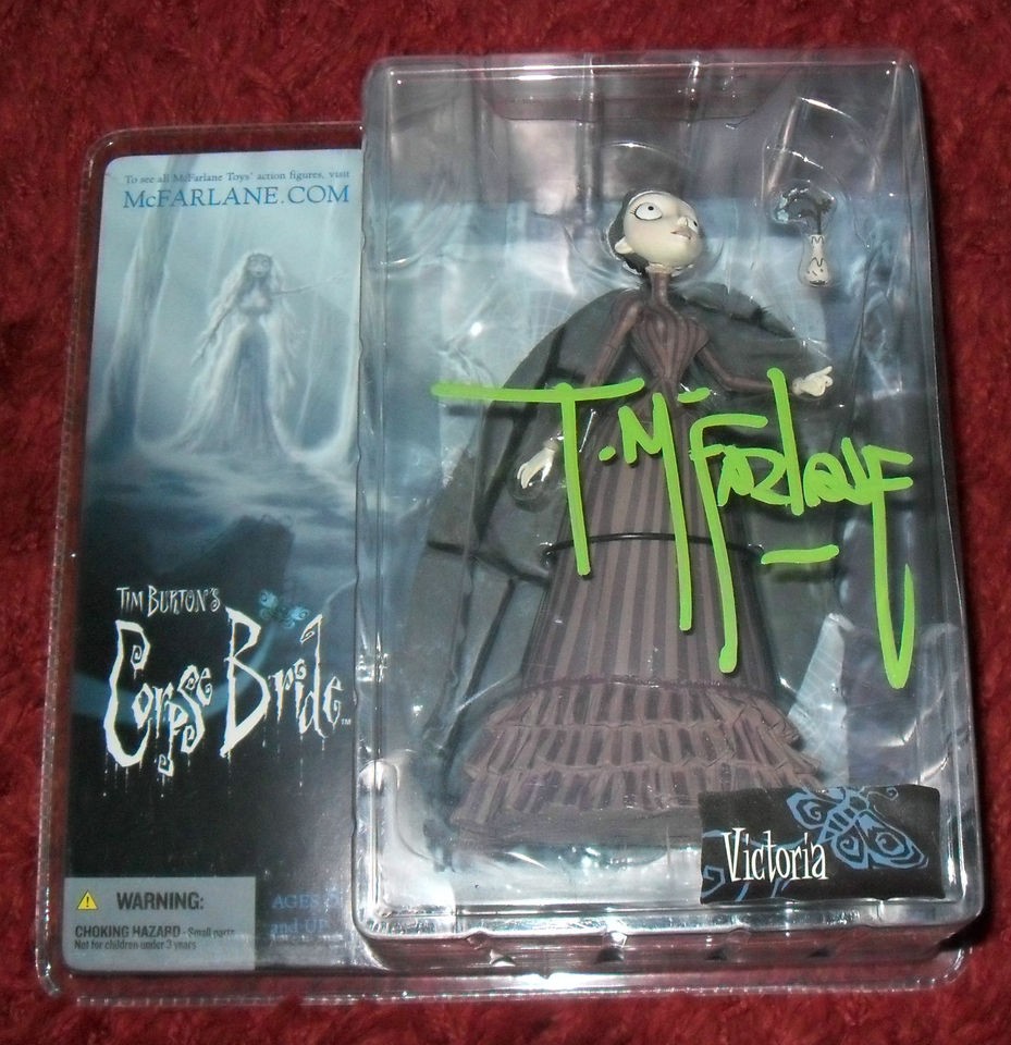 Mcfarlane Toys,Tim Burtons Corpse Bride, Victoria Signed By T 