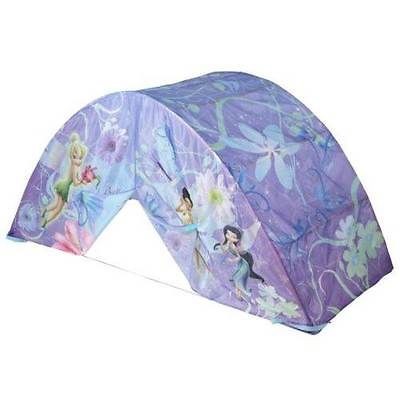 DISNEY FAIRIES TINKERBELL TWIN BED TENT TOPPER BONUS PUSHLIGHT