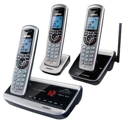 Uniden DECT 6.0 Phone System 3 Handset Extended Range