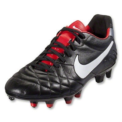 Nike Tiempo Legend IV FG Black/White/Challenge Red/Metallic Cool Grey 