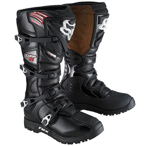  FOX RACING BLACK MENS ADULT COMP 5 OFFROAD RIDING MX ATV BOOTS BOOT 