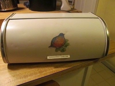 vintage metal bread box in Boxes, Bread