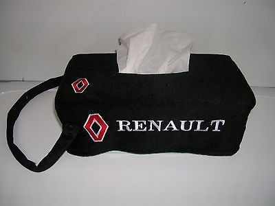 TISSUE BOX COVER RENAULT TWINGO CLIO MEGANE DAUPHINE ALPINE SCENIC 