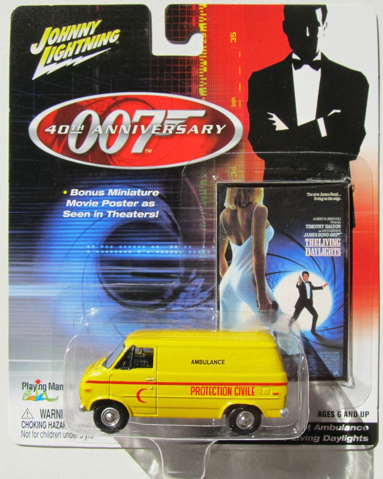 JAMES BOND 007 40TH ANNIV. THE LIVING DAYLIGHTS CHEVY VAN RED CRESCENT 