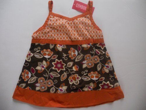 NWT GYMBOREE Savanna Sunset Swing Top Brown Orange 7