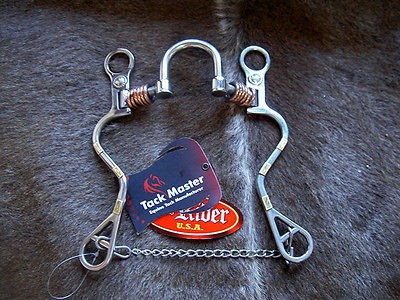   Steel Horse Correction Bit 9 Cheeks Copper High Port Headstall Tack