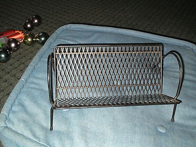   ATOMIC Modern Metal Mesh Desk Organizer Book Shelf CD Record Holder