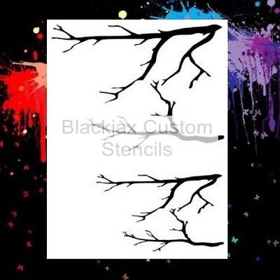 Camo Tree Limbs Set Airbrush Stencil,Camouf​lage