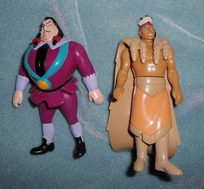   Pocahontas 4 PVC CHIEF POWHATAN & Governor RATCLIFFE FIGURES RARE