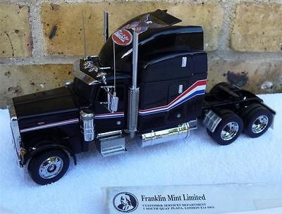 FRANKLIN MINT PETERBILT 379 1/32 SCALE DIE CAST ORIGINAL BOX & COA