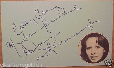   KAVANAUGH Actress TV 60s 70s autographed one 3x5 inch card #BTG17163