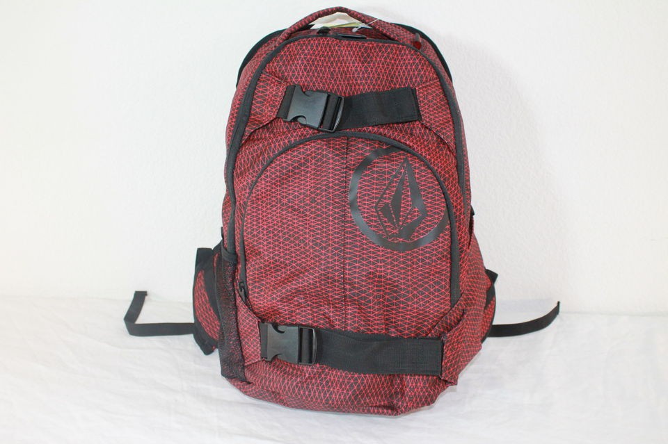   VOLCOM EQUILIBRIUM RED SKATE/TRAVEL/B​OOK BACKPACK W/ VOLCOM LOGO