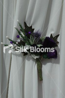 Thistle & Heather Scottish Buttonhole, Scottish Flowers