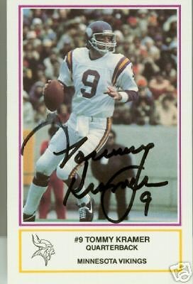 Vikings Tommy Kramer 1984 police card