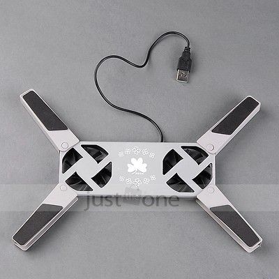 Hot Sale USB Hub Folding Folded 2 Fans Cooling Cooler Pad for PC 