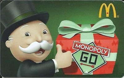 MCDONALDS MONOPOLY MINT GIFT CARD FROM CANADA BILINGUAL NO VALUE