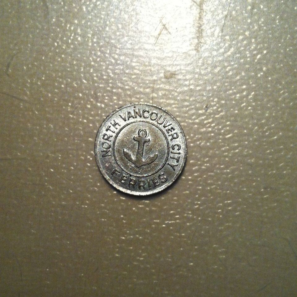 Canada British Columbia North Vancouver City Ferries token