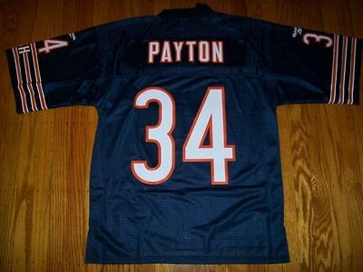 BEARS WALTER PAYTON PREMIER EQT RETRO VINTAGE PLAYER JERSEY LARGE GSH 