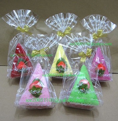 Cake Slice Towel Washcloth Shaped Gift   WHOLESALE (w160)