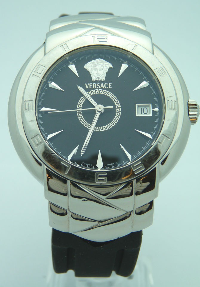 Versace KLQ99 Atelier Stainless Steel Quartz Mens Swiss Made Watch