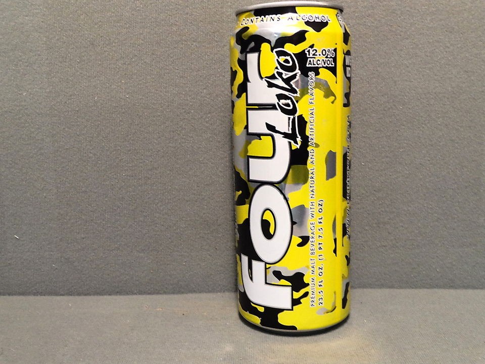 FOUR LOKO ALUMINUM BEER CAN EMPTY 23 1/2 OZ LEMONADE