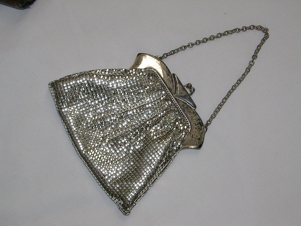 Vintage Whiting & Davis Silver Mesh Small Evening Purse