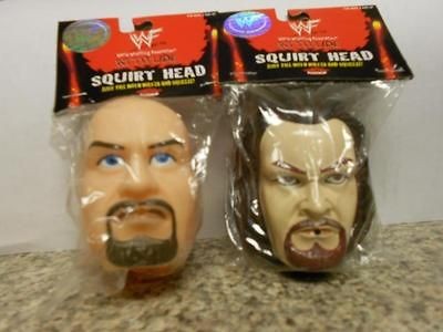 WWE WWF ATTITUDE STONE COLD UNDERTAKER SQUIRT HEAD BRAND NEW