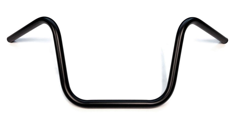 12 BLACK APE HANGER HANDLEBARS SANTEE APE HANGERS FOR HARLEY OR 