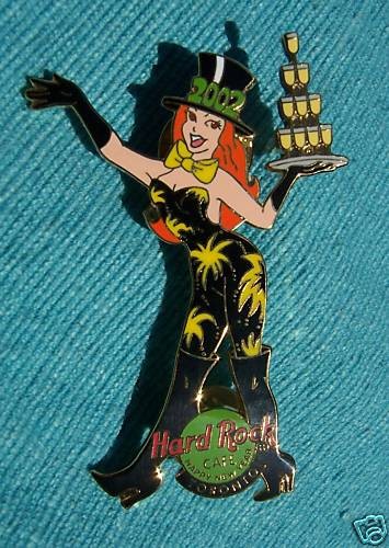 TORONTO NEW YEAR *PARTY PANTS* GIRL Hard Rock Cafe PINS