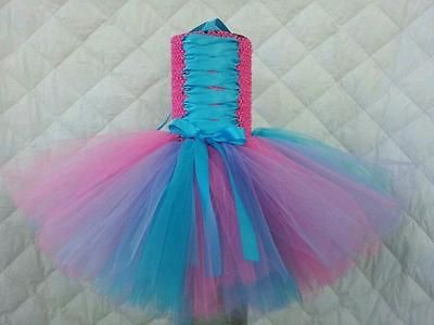 Purple Blue and Pink(tangled themed) Ballerina Tutu Dress