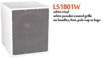   1600w 18 18 Inch Single Subwoofer Sub PA Speaker 8 Ohm WHITE NEW