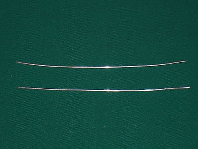 Two 6 inch (6) wires Silver Round 9999 Pure Very Fine 14 Gauge CS 