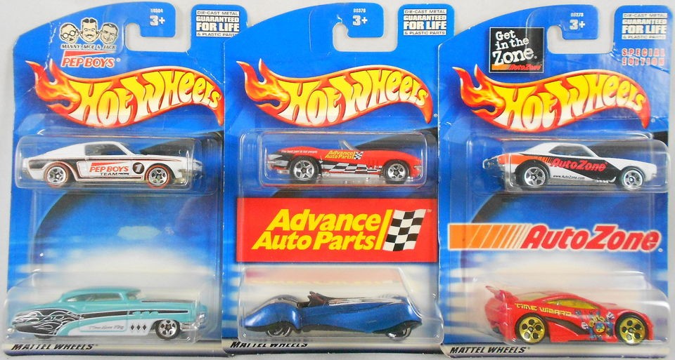   Wheels Auto Zone Pep Boys Advance Auto Parts Die Cast Car 2 Packs Lot